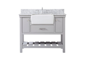 Clement Single Bathroom Vanity in Grey (173|VF60142GRBS)