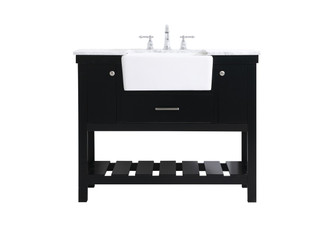 Clement Single Bathroom Vanity in black (173|VF60142BK)