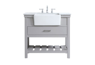 Clement Single Bathroom Vanity in Grey (173|VF60136GR)