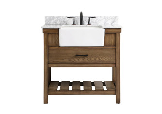 Clement Single Bathroom Vanity in Driftwood (173|VF60136DWBS)