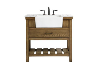 Clement Single Bathroom Vanity in driftwood (173|VF60136DW)
