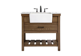 Clement Single Bathroom Vanity in Driftwood (173|VF60136DW)
