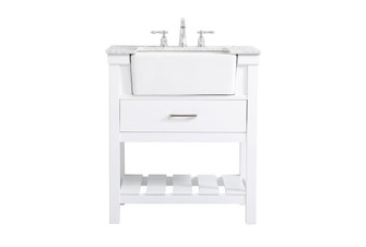 Clement Single Bathroom Vanity in White (173|VF60130WH)