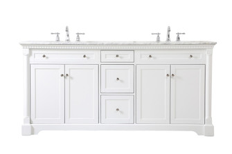 Clarence Bathroom Vanity Set in White (173|VF53072DWH)