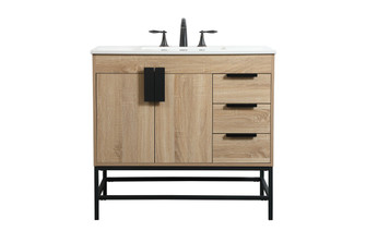 Eugene Single Bathroom Vanity in mango wood (173|VF48836MW)