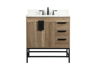 Eugene Single Bathroom Vanity in natural oak (173|VF48832NTBS)
