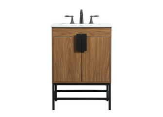 Eugene Single Bathroom Vanity in Walnut Brown (173|VF48824WB)