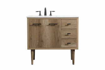 Cyrus Single Bathroom Vanity in Natural oak (173|VF48036NT)