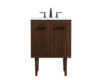 Cyrus Single Bathroom Vanity in Walnut (173|VF48024MWT)