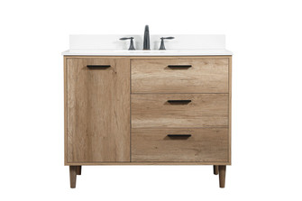 Baldwin Single Bathroom Vanity in natural oak (173|VF47042NTBS)