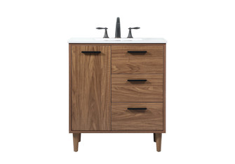Baldwin Single Bathroom Vanity in walnut brown (173|VF47030WB)