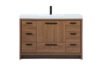 Wyatt Single Bathroom Vanity in walnut brown (173|VF46048WB)