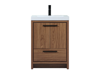 Wyatt Single Bathroom Vanity in walnut brown (173|VF46024WB)