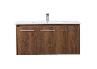 Rasina Single Bathroom Floating Vanity in Walnut Brown (173|VF44040WB)