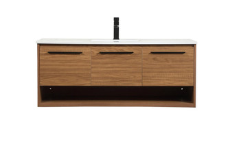 Roman Single Bathroom Vanity in Walnut Brown (173|VF43548WB)