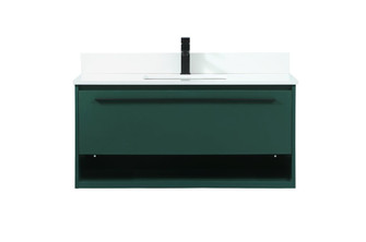 Roman Vanity Sink Set in Green (173|VF43540MGNBS)