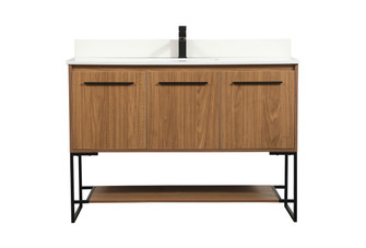Sloane Single Bathroom Vanity in Walnut Brown (173|VF42548WBBS)