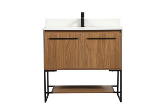 Sloane Single Bathroom Vanity in Walnut Brown (173|VF42536WBBS)