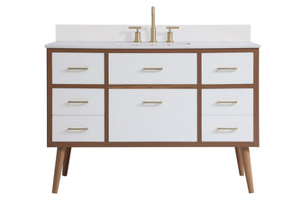 Boise Bathroom Vanity Set in White (173|VF41048WHBS)