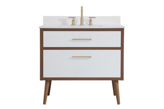 Boise Bathroom Vanity Set in White (173|VF41036WHBS)