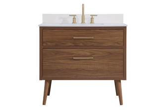 Boise Bathroom Vanity Set in Walnut Brown (173|VF41036WBBS)