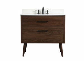 Boise Single Bathroom Vanity in Walnut (173|VF41036MWTBS)