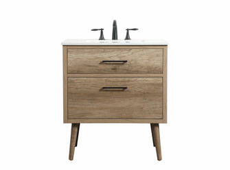 Boise Single Bathroom Vanity in Natural Oak (173|VF41030NT)