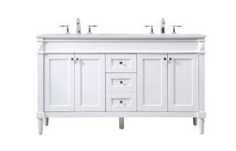 Bennett Double Bathroom Vanity in White (173|VF31860DWH)