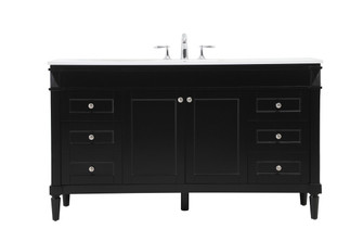 Bennett Single Bathroom Vanity in black (173|VF31860BK)