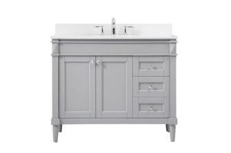 Bennett Single Bathroom Vanity in grey (173|VF31842GRBS)