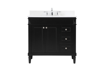 Bennett Single Bathroom Vanity in black (173|VF31836BKBS)