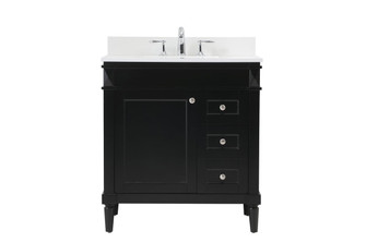 Bennett Single Bathroom Vanity in Black (173|VF31832BKBS)