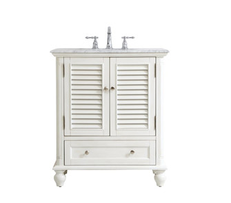 Rhodes Single Bathroom Vanity in antique white (173|VF30530AW)