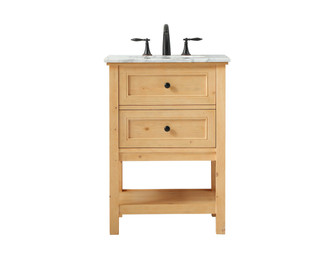 Metropolis Single Bathroom Vanity in natural wood (173|VF27024NW)