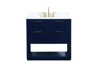 Larkin Vanity Sink Set in Blue (173|VF19236BLBS)