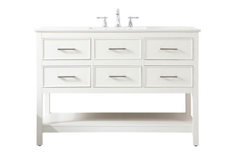 Sinclaire Vanity Sink Set in white (173|VF19048WH)