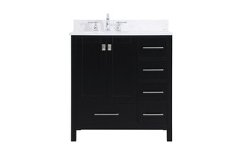 Irene Bathroom Vanity Set in Black (173|VF18832BKBS)