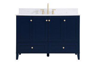 Sommerville Bathroom Vanity Set in Blue (173|VF18048BLBS)