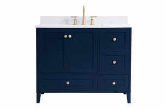 Sommerville Bathroom Vanity Set in Blue (173|VF18042BLBS)