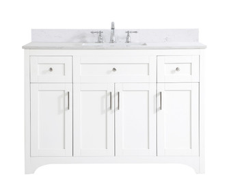 Moore Bathroom Vanity Set in White (173|VF17048WHBS)