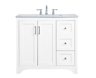 moore Single Bathroom Vanity in White (173|VF17036WH)
