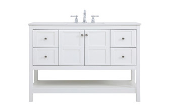 Theo Single Bathroom Vanity in White (173|VF16448WH)