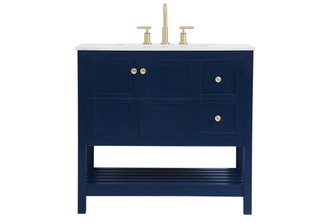 Theo Single Bathroom Vanity in Blue (173|VF16436BL)