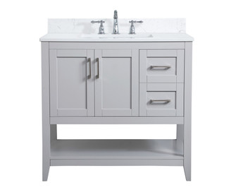 Aubrey Bathroom Vanity Set in Grey (173|VF16036GRBS)