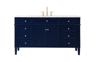 Park Avenue Single Bathroom Vanity in blue (173|VF12560BL)