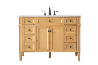 Park Avenue Single Bathroom Vanity in natural wood (173|VF12548NW)