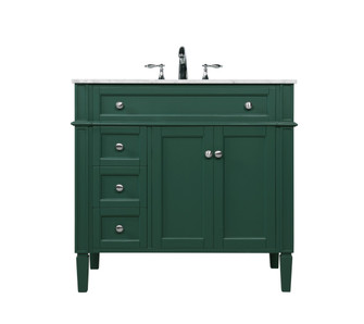 Park Avenue Single Bathroom Vanity in green (173|VF12536GN)