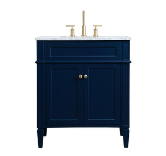 Park Avenue Single Bathroom Vanity in blue (173|VF12530BL)