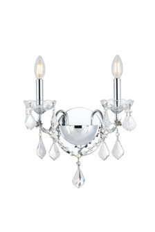 St. Francis Two Light Wall Sconce in Chrome (173|V2015W2CRC)