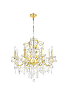 St. Francis Eight Light Chandelier in Gold (173|V2015D26GRC)